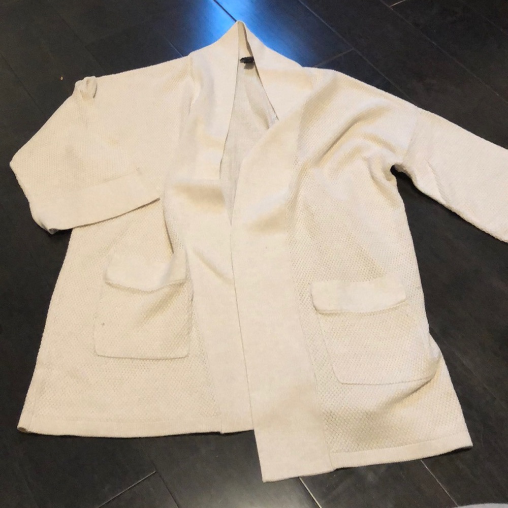 Cream cotton summer sweater